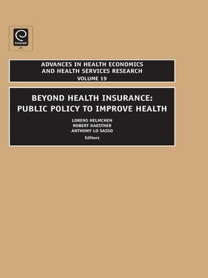 cover image of Advances in Health Economics and Health Services Research, Volume 19